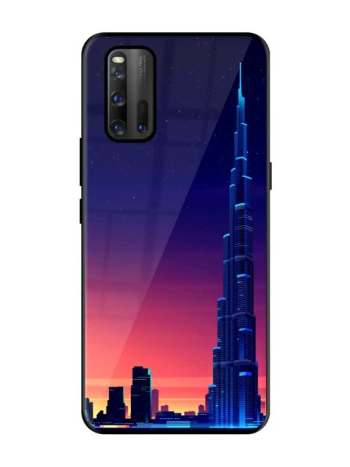 Burj Khalifa Abstract Glossy Metal Phone Cover for Iqoo 3 Zapvi