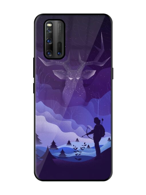 Deer Forest River Glossy Metal Phone Cover for Iqoo 3 Zapvi