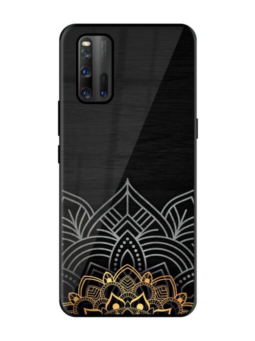 Decorative Golden Pattern Glossy Metal Phone Cover for Iqoo 3 Zapvi