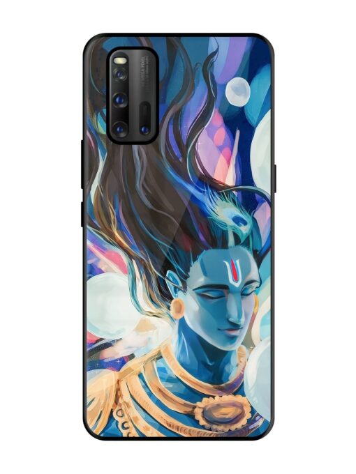 Bhagwan Sri Krishna Glossy Metal Phone Cover for Iqoo 3 Zapvi