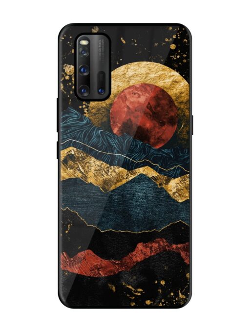 Gold Painting View Glossy Metal Phone Cover for Iqoo 3 Zapvi