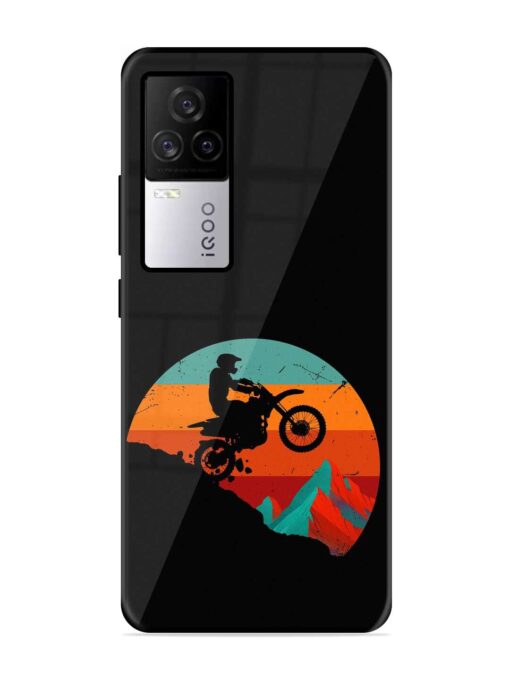 Mountain Bike Glossy Metal Phone Cover for Iqoo 7 Legend (5G) Zapvi