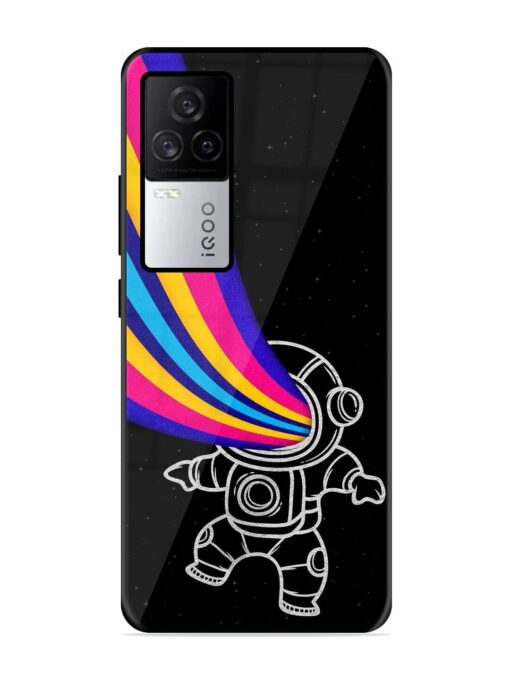 Astronaut Glossy Metal TPU Phone Cover for Iqoo 7 Legend (5G) Zapvi