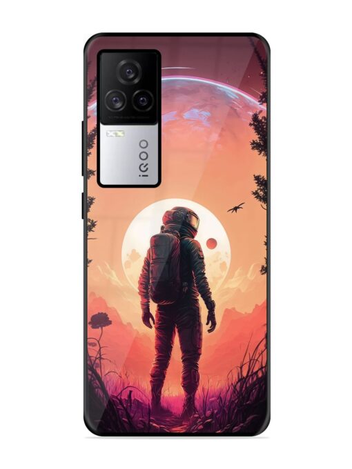 Red Sky At Morning Glossy Metal Phone Cover for Iqoo 7 Legend (5G) Zapvi