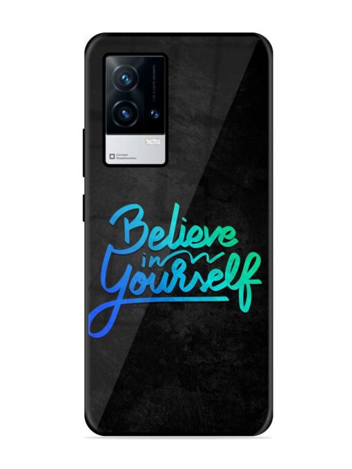 Believe In Yourself Glossy Metal Phone Cover for Iqoo 8 Zapvi