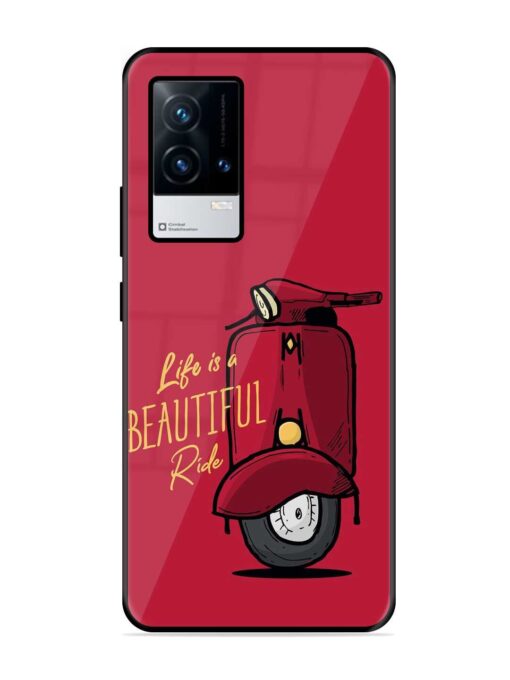 Life Is Beautiful Rides Glossy Metal Phone Cover for Iqoo 9 (5G) Zapvi