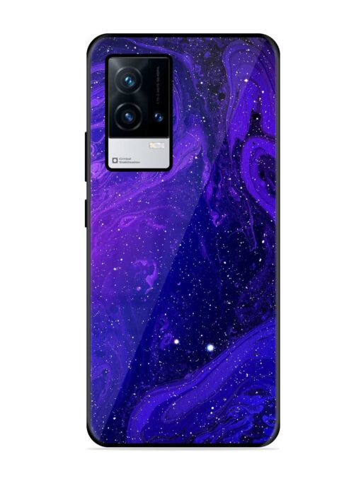 Galaxy Acrylic Abstract Art Glossy Metal Phone Cover for Iqoo 9 (5G) Zapvi