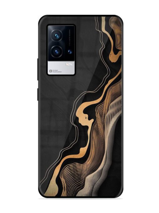 Abstract Art Glossy Metal TPU Phone Cover for Iqoo 9 (5G) Zapvi