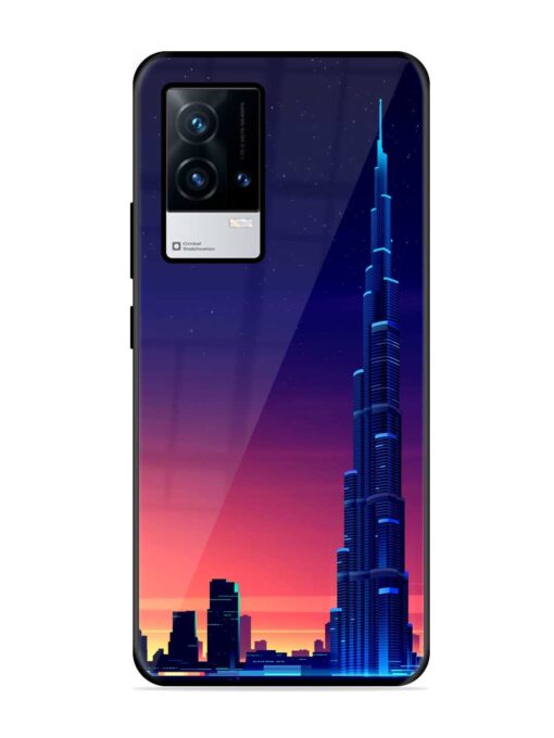 Burj Khalifa Abstract Glossy Metal Phone Cover for Iqoo 9 (5G) Zapvi