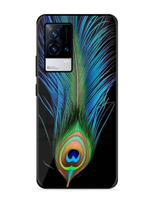 Peacock Feather Glossy Metal TPU Phone Cover for Iqoo 9 (5G) Zapvi