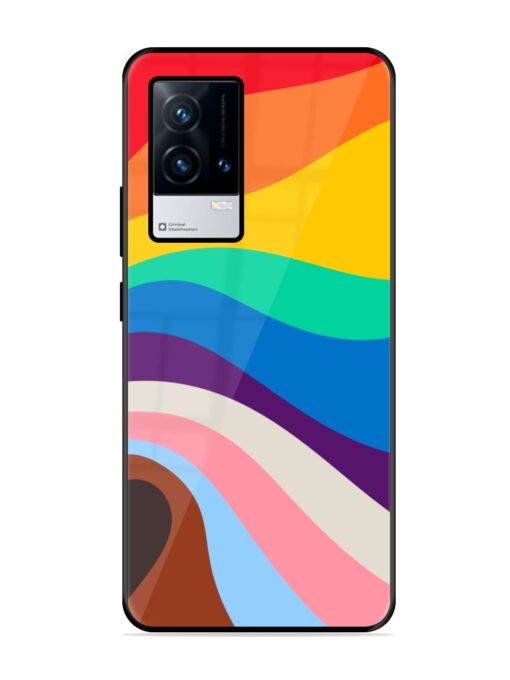 Minimal Pride Art Glossy Metal Phone Cover for Iqoo 9 (5G) Zapvi