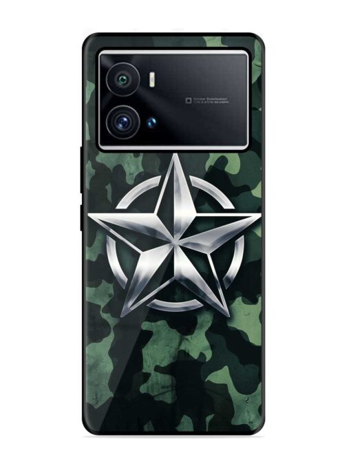 Indian Army Star Design Glossy Metal Phone Cover for Iqoo 9 Pro Zapvi