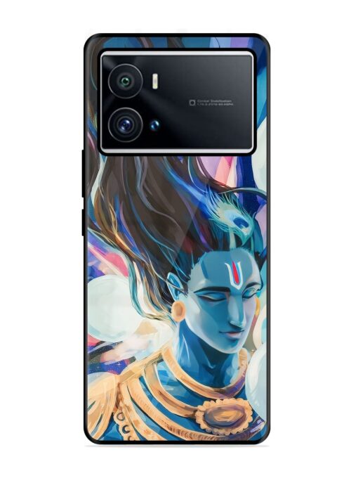 Bhagwan Sri Krishna Glossy Metal Phone Cover for Iqoo 9 Pro Zapvi