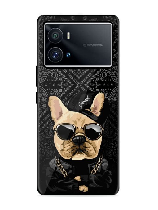 Gangsta Cool Sunmetales Dog Glossy Metal Phone Cover for Iqoo 9 Pro Zapvi