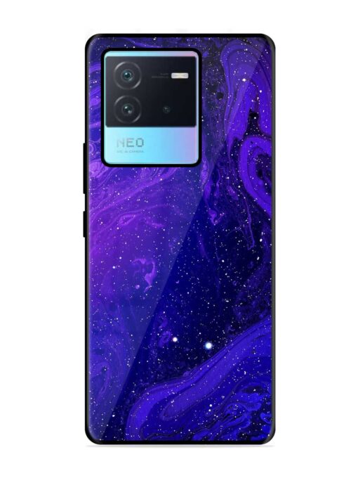 Galaxy Acrylic Abstract Art Glossy Metal Phone Cover for Iqoo Neo 6 (5G) Zapvi