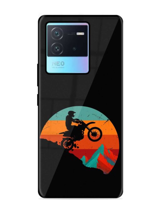 Mountain Bike Glossy Metal Phone Cover for Iqoo Neo 6 (5G) Zapvi