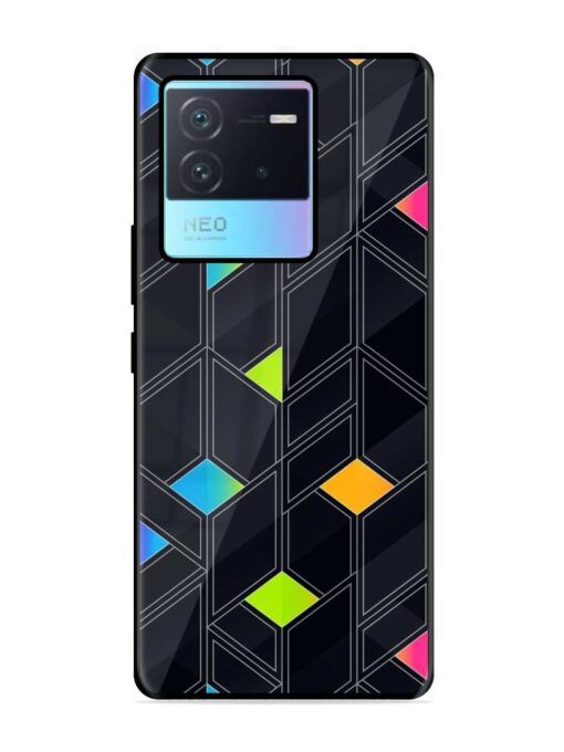 Abstract Mosaic Seamless Glossy Metal Phone Cover for Iqoo Neo 6 (5G) Zapvi