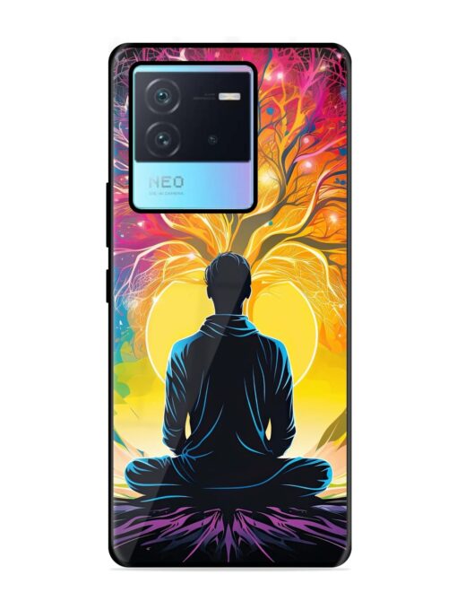 Mind Colourful Glossy Metal Phone Cover for Iqoo Neo 6 (5G) Zapvi