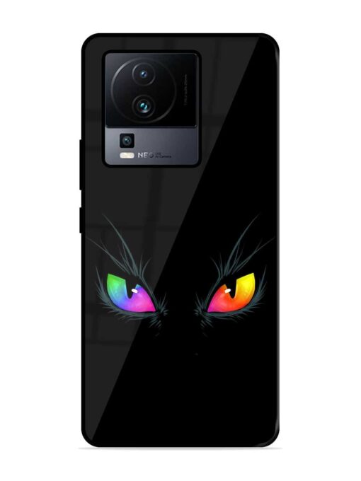 Cat Eyes Glossy Metal Phone Cover for Iqoo Neo 7 (5G) Zapvi