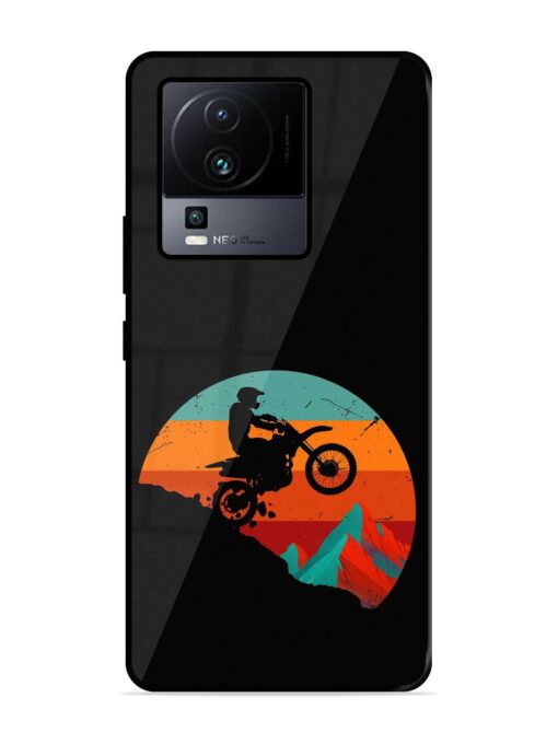 Mountain Bike Glossy Metal Phone Cover for Iqoo Neo 7 (5G) Zapvi