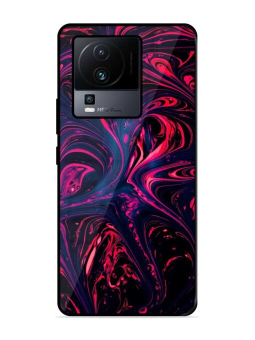 Abstract Background Glossy Metal Phone Cover for Iqoo Neo 7 (5G) Zapvi