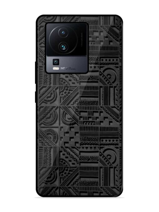 Seamless Pattern Glossy Metal Phone Cover for Iqoo Neo 7 (5G) Zapvi