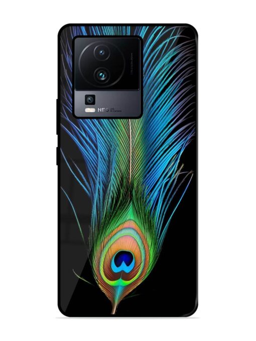 Peacock Feather Glossy Metal TPU Phone Cover for Iqoo Neo 7 (5G) Zapvi