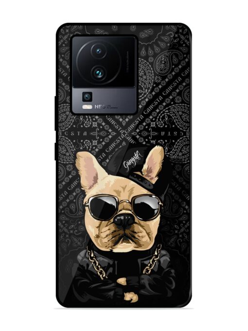 Gangsta Cool Sunmetales Dog Glossy Metal Phone Cover for Iqoo Neo 7 (5G) Zapvi