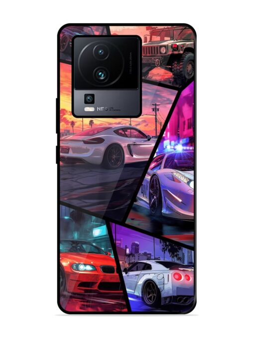 Ride In Pixels Glossy Metal Phone Cover for Iqoo Neo 7 (5G) Zapvi