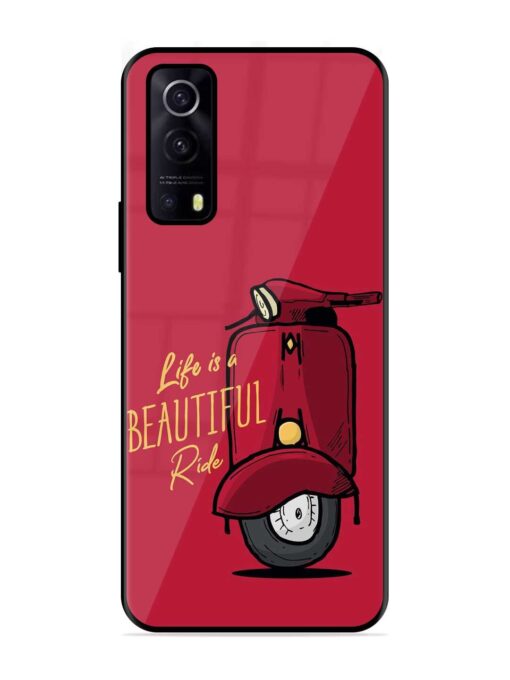 Life Is Beautiful Rides Glossy Metal Phone Cover for Iqoo Z3 (5G) Zapvi