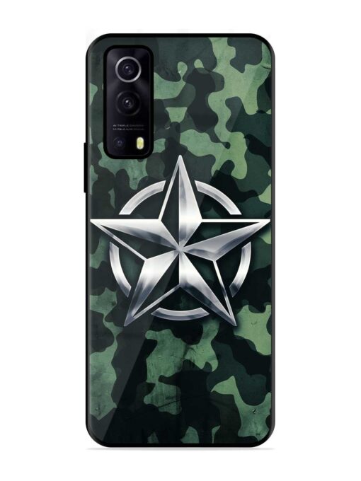 Indian Army Star Design Glossy Metal Phone Cover for Iqoo Z3 (5G) Zapvi