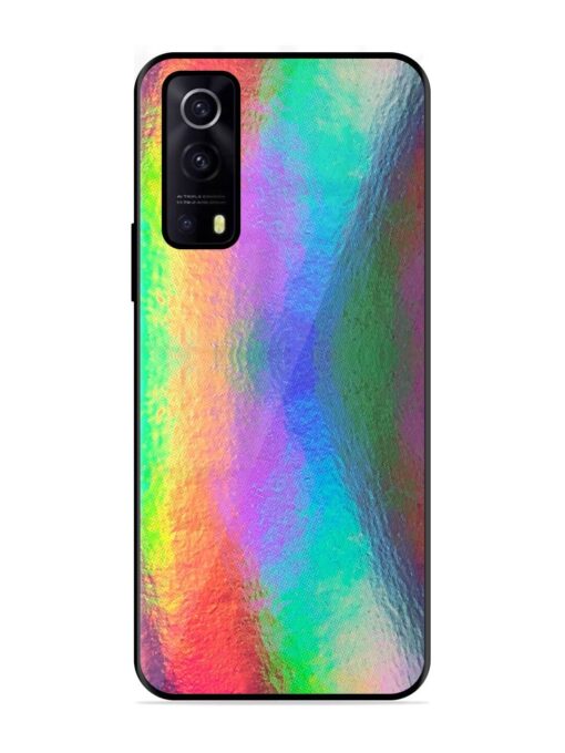 Colorful Holographic Background Glossy Metal TPU Phone Cover for Iqoo Z3 (5G) Zapvi