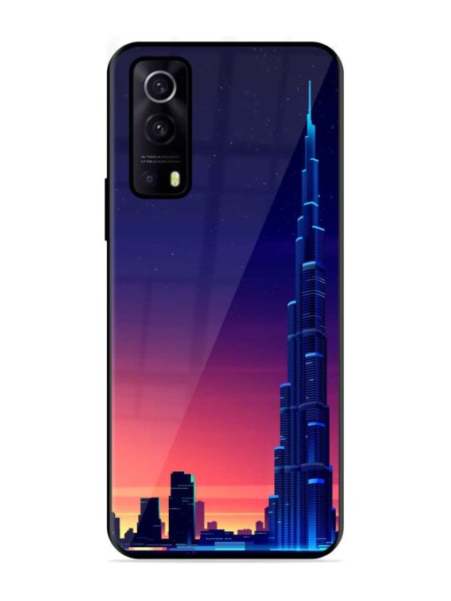 Burj Khalifa Abstract Glossy Metal Phone Cover for Iqoo Z3 (5G) Zapvi