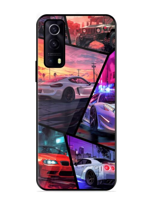 Ride In Pixels Glossy Metal Phone Cover for Iqoo Z3 (5G) Zapvi