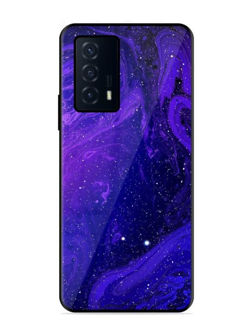 Galaxy Acrylic Abstract Art Glossy Metal Phone Cover for Iqoo Z5 (5G) Zapvi