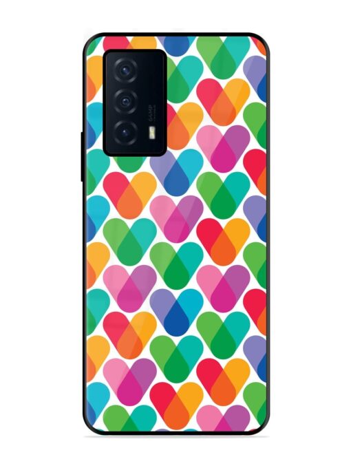 Overlapping Colors Colorful Glossy Metal TPU Phone Cover for Iqoo Z5 (5G) Zapvi