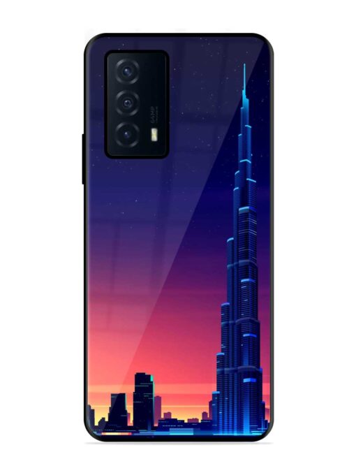 Burj Khalifa Abstract Glossy Metal Phone Cover for Iqoo Z5 (5G) Zapvi