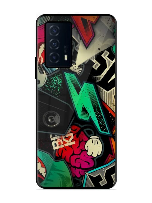 Graffiti Art Glossy Metal Phone Cover for Iqoo Z5 (5G) Zapvi