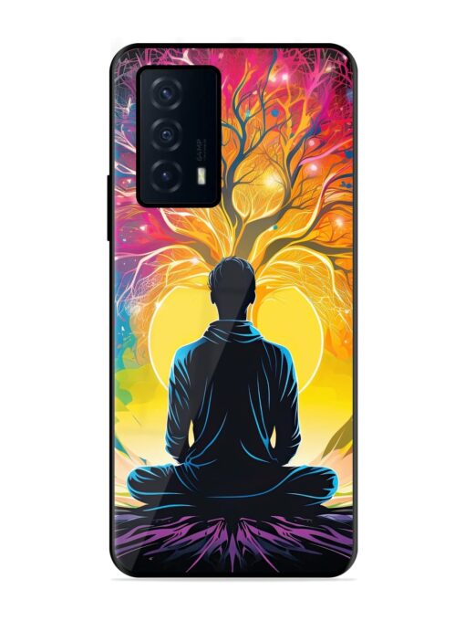 Mind Colourful Glossy Metal Phone Cover for Iqoo Z5 (5G) Zapvi