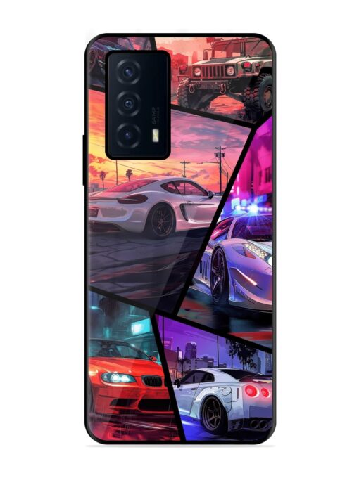 Ride In Pixels Glossy Metal Phone Cover for Iqoo Z5 (5G) Zapvi