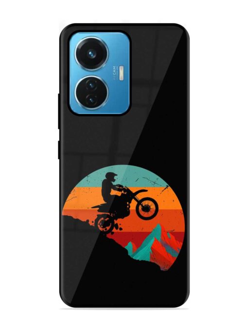 Mountain Bike Glossy Metal Phone Cover for Iqoo Z6 (44W) Zapvi