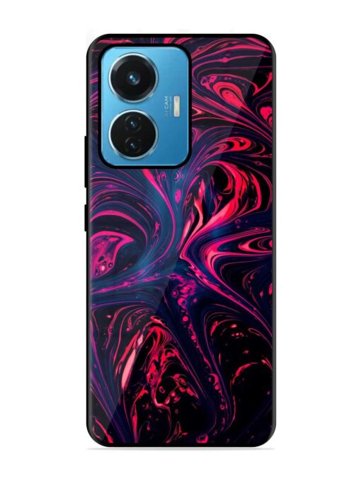 Abstract Background Glossy Metal Phone Cover for Iqoo Z6 (44W) Zapvi