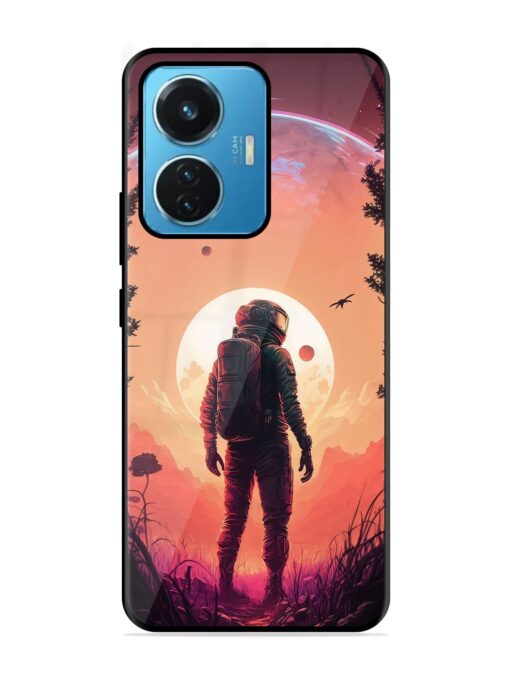 Red Sky At Morning Glossy Metal Phone Cover for Iqoo Z6 (44W) Zapvi