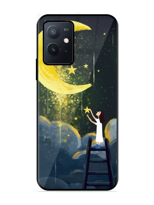 Moonlight Healing Night Illustration Glossy Metal TPU Phone Cover for Iqoo Z6 (5G) Zapvi