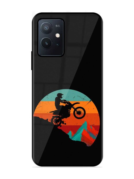 Mountain Bike Glossy Metal Phone Cover for Iqoo Z6 (5G) Zapvi