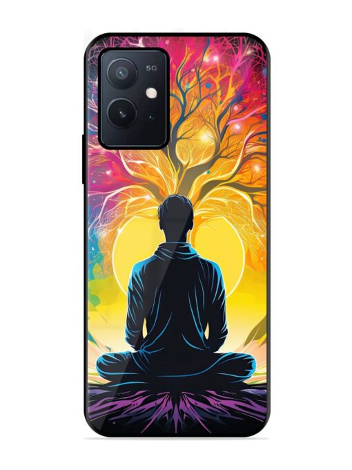 Mind Colourful Glossy Metal Phone Cover for Iqoo Z6 (5G) Zapvi