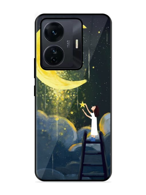 Moonlight Healing Night Illustration Glossy Metal TPU Phone Cover for Iqoo Z6 Pro Zapvi