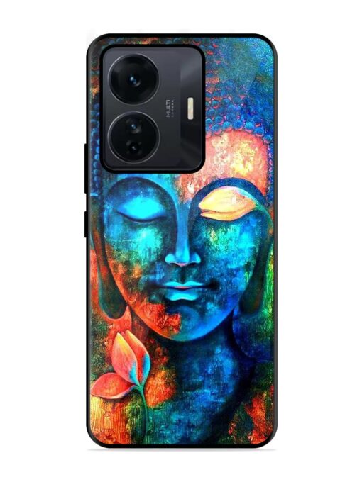 Buddha Painting Glossy Metal Phone Cover for Iqoo Z6 Pro Zapvi