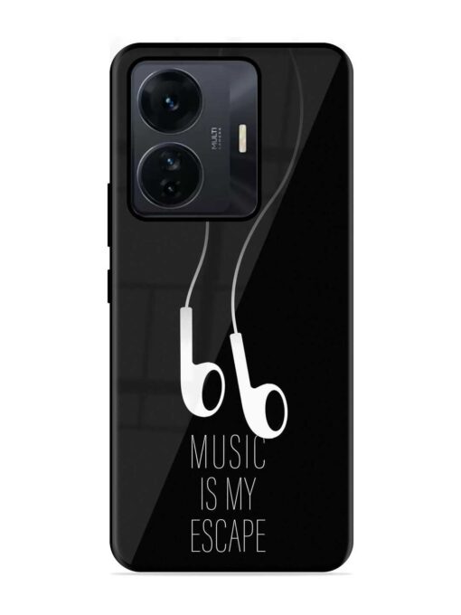 Music Is My Escape Glossy Metal Phone Cover for Iqoo Z6 Pro Zapvi