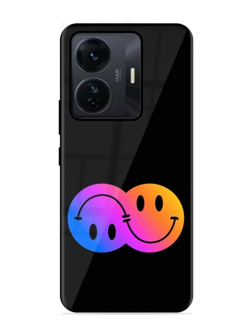 Gradient Smile Art Glossy Metal TPU Phone Cover for Iqoo Z6 Pro Zapvi